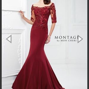 Montage red gown style 217937